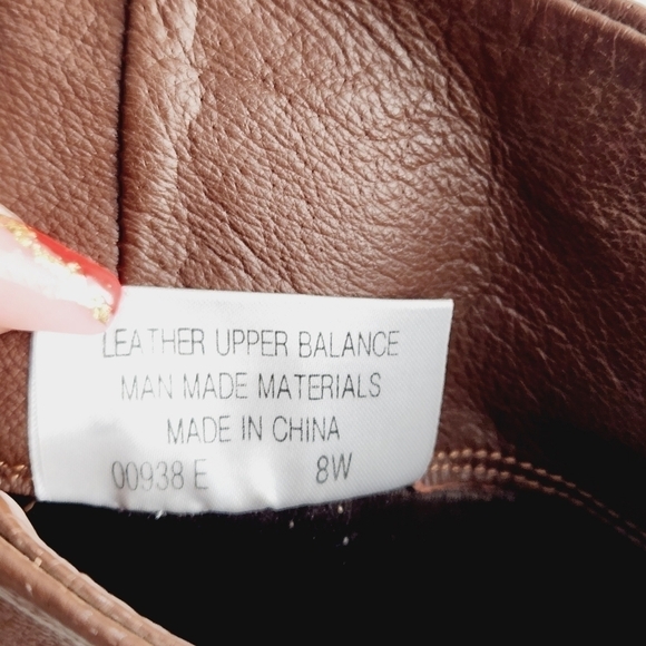 𝅺Bagatelle Tall Genuine Leather Dark Brown Pull-On Block Heel Boots 8W - Picture 10 of 11